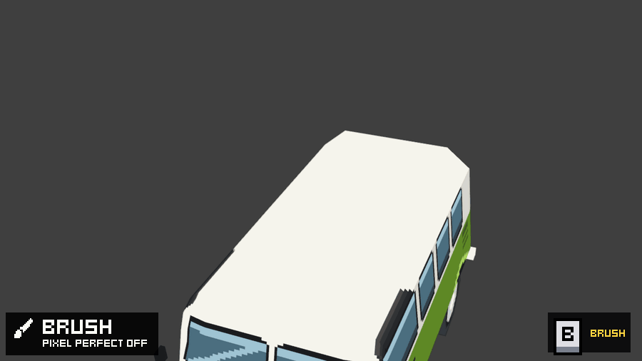 Pixel perfect brush on the model